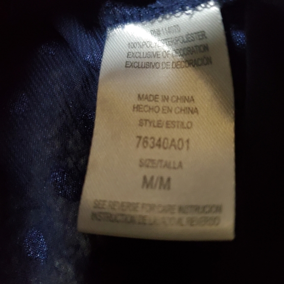 Kit and Sky Blue Sheer Light Long Sleeve Womans Summer Top Size Medium - Picture 7 of 8